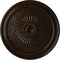Ekena Millwork Trinity Ceiling Medallion (Fits Canopies up to 3"), Hand-Painted Bronze, 22"OD x 1 3/4"P CM22TNBZS - alternate 1